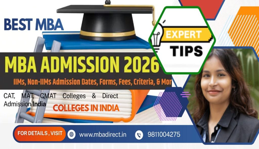 MBA Admissions 2026 | CAT, MAT, CMAT Colleges & Direct Admission