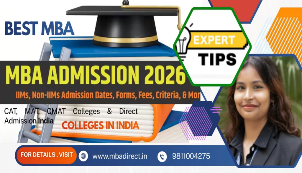 MBA Admissions 2026 | CAT, MAT, CMAT Colleges & Direct Admission