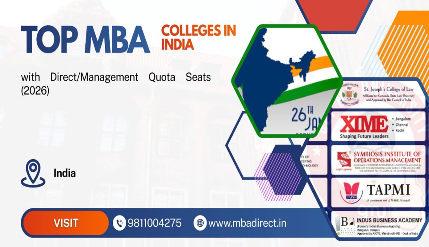 Top MBA Colleges in India with Direct/Management Quota Seats (2026)